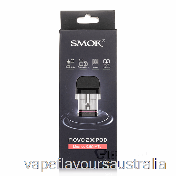 Vape Flavours Australia SMOK NOVO 2X Replacement Pods 0.6ohm Meshed MTL Pods
